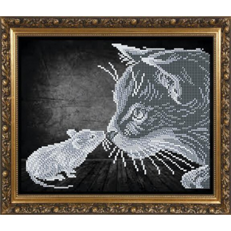 Схема на тканині для вишивання бісером ArtSolo Тварини-мишки