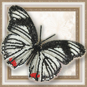 Набор для вышивки бисером бабочки на прозрачной основе Вдохновение Hypolimnas usambara BGP-011