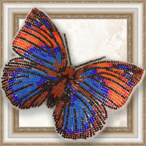 Набор для вышивки бисером бабочки на прозрачной основе Вдохновение Агриас бабочки нарцисс BGP-015