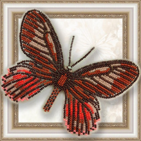 Набор для вышивки бисером бабочки на прозрачной основе Вдохновение Eurytides Ariarathes Gayi BGP-017