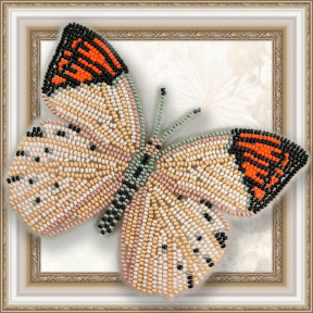 Набор для вышивки бисером бабочки на прозрачной основе Вдохновение Гебомоя Главк  BGP-018