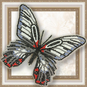 Набор для вышивки бисером бабочки на прозрачной основе Вдохновение Парусник Румянцева BGP-022