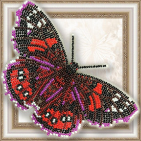 Набор для вышивки бисером бабочки на прозрачной основе