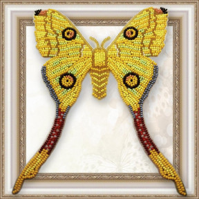 Набір для вишивання бісером метелика на прозорій основі