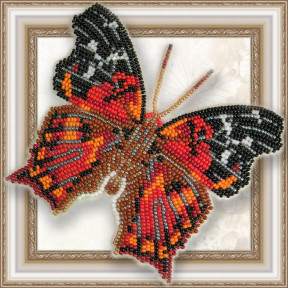 Набор для вышивки бисером бабочки на прозрачной основе Вдохновение Hypanartia Kefesteini BGP-047