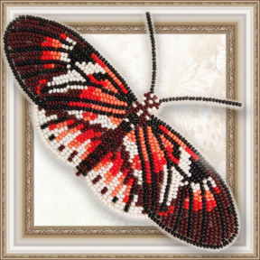 Набор для вышивки бисером бабочки на прозрачной основе Вдохновение Геликония Фортепиано BGP-064