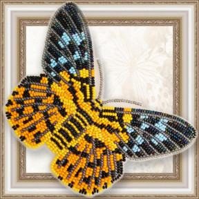Набор для вышивки бисером бабочки на прозрачной основе Вдохновение Dysphania militaris BGP-066