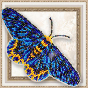 Набор для вышивки бисером бабочки на прозрачной основе Вдохновение Dysphania numana BGP-070