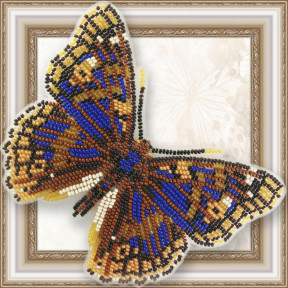 Набор для вышивки бисером бабочки на прозрачной основе Вдохновение Переливница Метида BGP-080