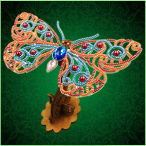 Набір для вишивання бісером метелика на прозорій основі Натхнення 3d Ажурний метелик BGP-088