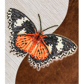 Набор для вышивки бисером бабочки с водорастворимым флизелином Вдохновение Цитозия Библс NBFL-005