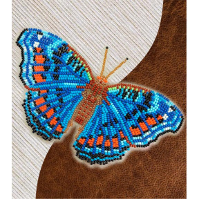 Набор для вышивки бисером бабочки с водорастворимым флизелином Вдохновение Прецис Оавия NBFL-019