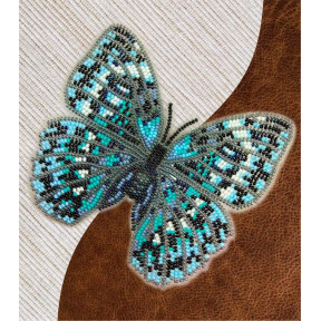 Набор для вышивки бисером бабочки с водорастворимым флизелином Вдохновение Стихофтальма годфри NBFL-034