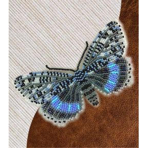 Набір для вишивання бісером метелика з водорозчинним флізеліном Стрічка блакитна NBFL-040