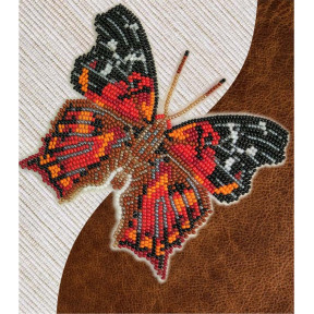 Набір для вишивання бісером метелика з водорозчинним флізеліном Натхнення Hypanartia Kefersteini