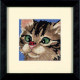 Набор для вышивания гобеленом Dimensions Cross-Eyed Kitty 07206
