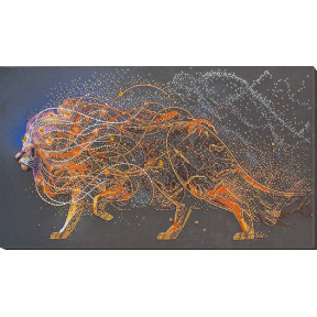 Набор для вышивки бисером Абрис Арт Золотой лев АВ-742 фото