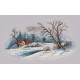 Набір для вишивання хрестиком Овен Зимовий пейзаж 1300о фото