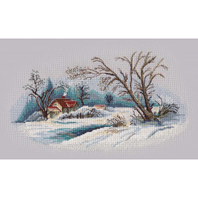 Набір для вишивання хрестиком Овен Зимовий пейзаж 1300о