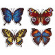 Набір для вишивання хрестиком МП Яскраві метелики Р-485 фото