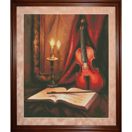 Набор для вышивки крестом Юнона 0702 Соло для скрипки фото
