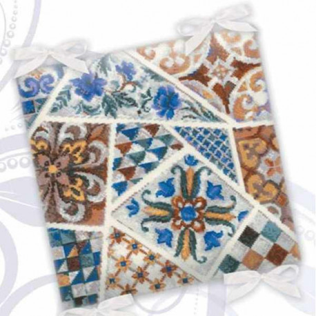 Набор для вышивания крестом Риолис Подушка Мозаика 1871 фото