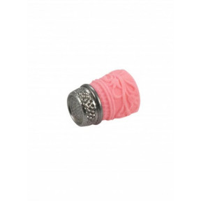 Наперсток силикон+метал Розовый (Размер:S) (Франция) 91731