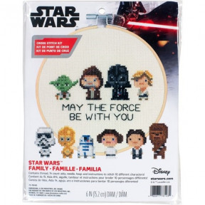 Набор для вышивания крестом Star Wars Family//Семья Звездные войны DIMENSIONS 72-76143