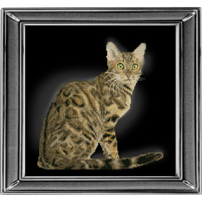 Набір для вишивки хрестиком Кіт 30912 Бенгальська кішка фото
