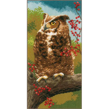 Набор для вышивания Vervaco Owl in autumn Филин PN-0164961 фото
