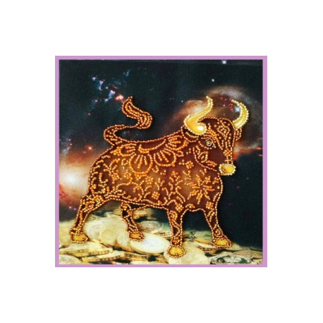 Набор для вышивания Картины Бисером Символ года БЫК Р-424 фото