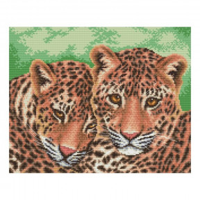 Набор для вышивания нитками VDV Леопарды М-0999 фото