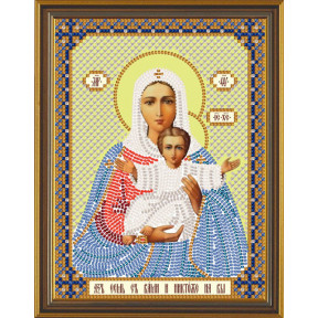 Набір для вишивання бісером Нова Слобода С-6005 Божа Матір Леушинська
