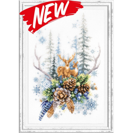 Набір для вишивання хрестиком Дух зимового лісу 200-017 фото