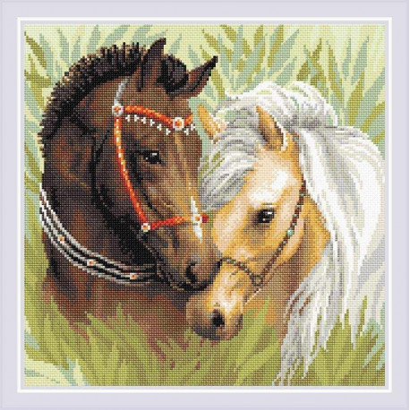Набір Алмазна вишивка Ріоліс Пара коней АМ0039
