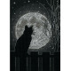 Чорна кішка місячна Dimensions Набір для вишивання хрестом