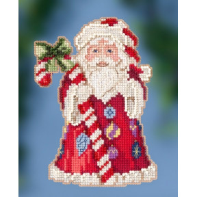 Candy Cane Santa / Санта з палицею Mill Hill Набір для вишивання хрестиком JS202016