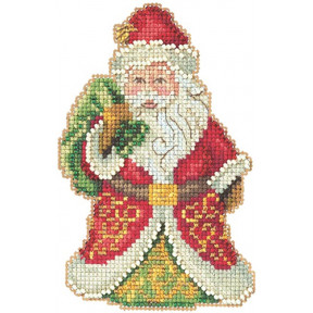 Gift Bearing Santa / Санта несет подарки Mill Hill Набор для вышивания крестом JS202015