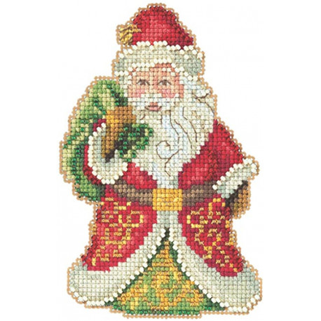 Gift Bearing Santa / Санта несет подарки Mill Hill Набор для вышивания крестом JS202015