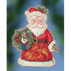 Winter Wishes Santa / Санта зимних желаний Mill Hill Набор для вышивания крестом JS202014