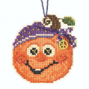Hippie Pumpkin / Гарбуз Хіпі Mill Hill Набір для вишивання хрестиком MH162025