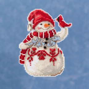 Snowman / Сніговик Mill Hill Набір для вишивання хрестиком JS201914
