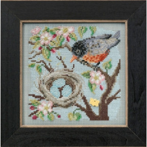 Spring Robin / Весенний Робин Mill Hill Набор для вышивания крестом MH145103