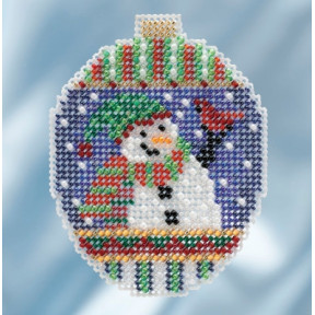 Snowman Greetings / Привітання сніговика Mill Hill Набір для вишивання хрестиком MH211811