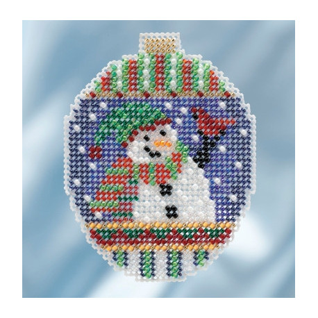 Snowman Greetings / Приветствие снеговика Mill Hill Набор для вышивания крестом MH211811