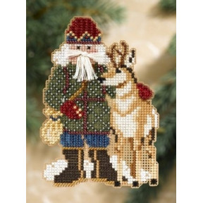 Beartooth Santa / Санта с оленем Mill Hill Набор для вышивания крестом MH208303