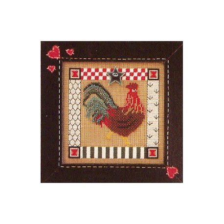 Folk Art Rooster / Фолк петух Mill Hill Набор для вышивания крестом MHCB104