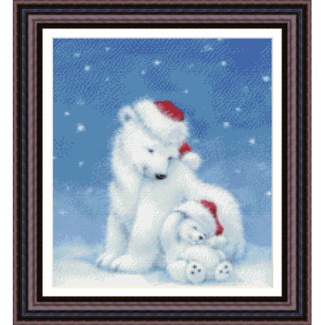Набор для вышивания Kustom Krafts 98057 Рождество полярных