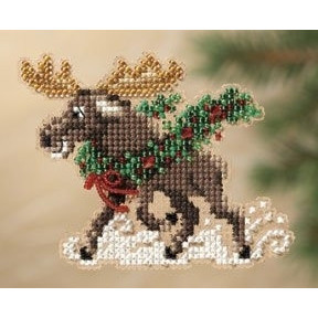 Merry Moose / Веселий лосьйон Mill Hill Набір для вишивання хрестиком MH181303