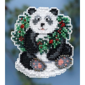 Holiday Panda / Святкова панда Mill Hill Набір для вишивання хрестиком MH184304